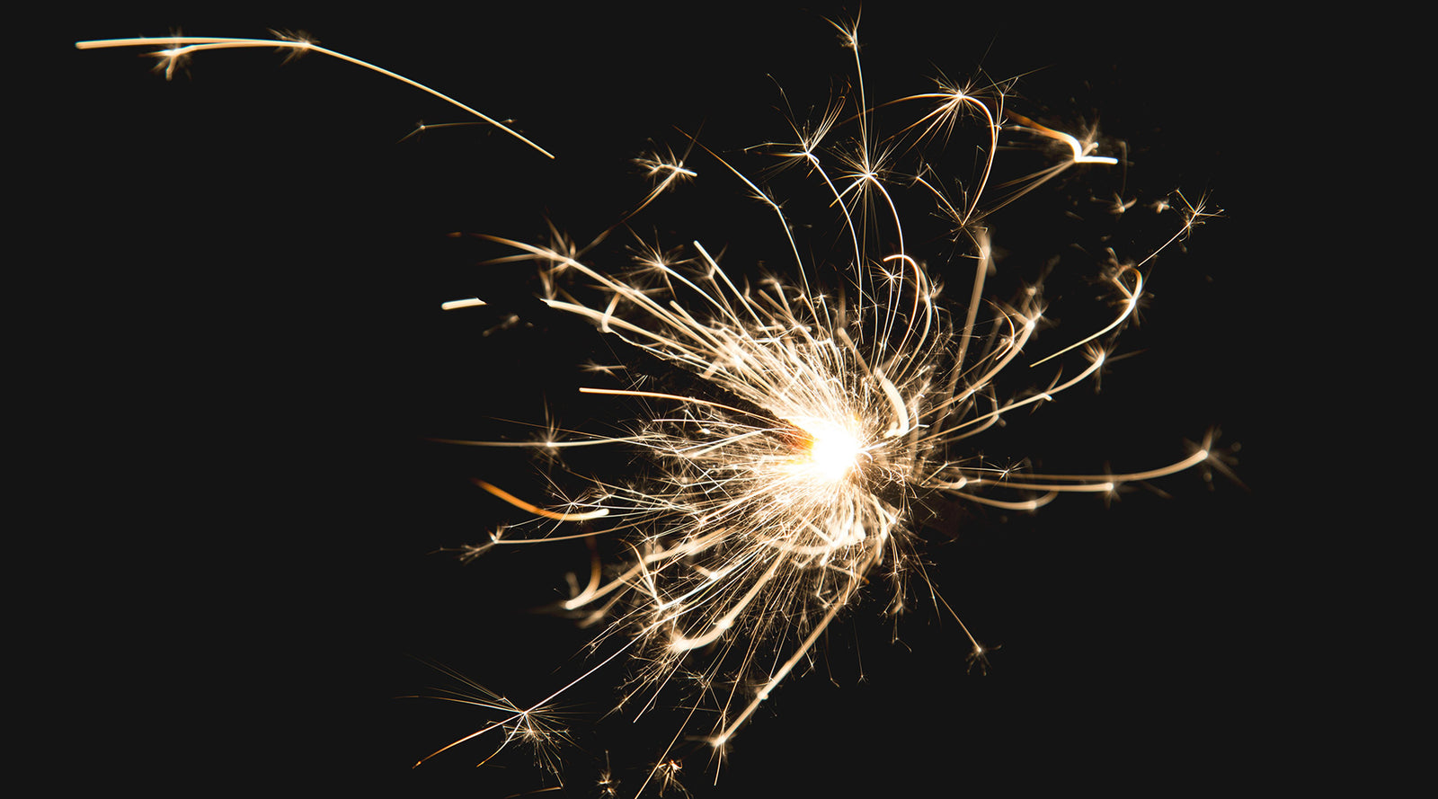Lit sparkler on black background | Nikki Darling Australia
