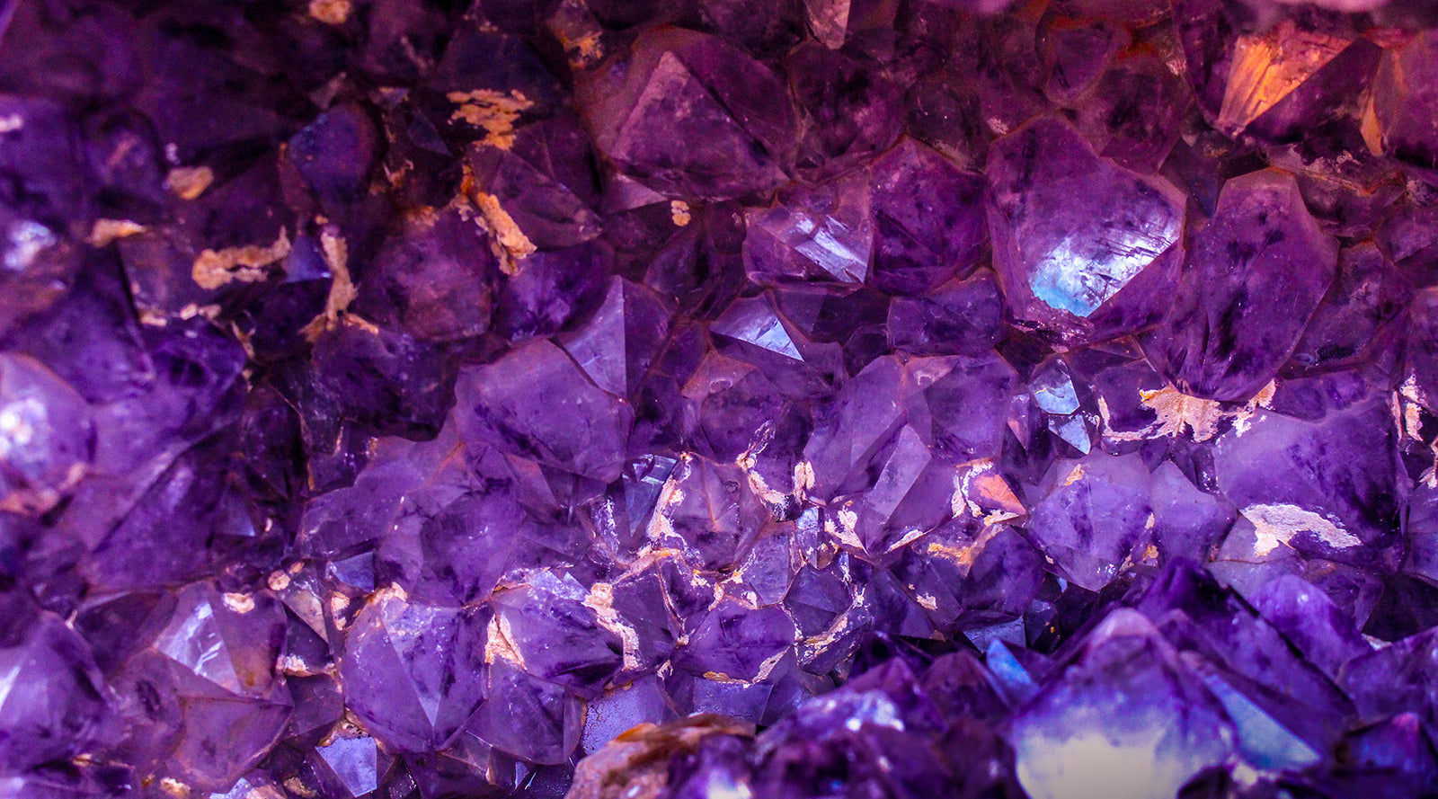 Close up of purple gemstones | Nikki Darling Australia